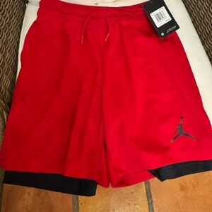 Jordan Boys Red Athletic Shorts